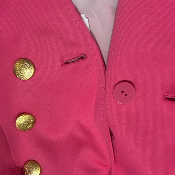 AMAZING! H&M Hot Pink Double Breasted Barbiecore Blazer 4 - Picture 8 of 11